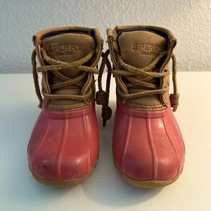 Sperry saltwater rain boot size 8